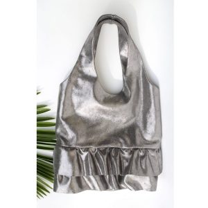 Sack Bag Ruches - Silver