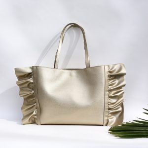 Shopper Bag Ruches - Gold